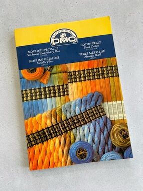 DMC Six Strand Embroidery Floss ART 117 Color Card Sampler Book